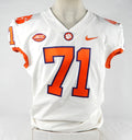 2018-22 Clemson Tigers #71 Game Used White Jersey NP R 46 685