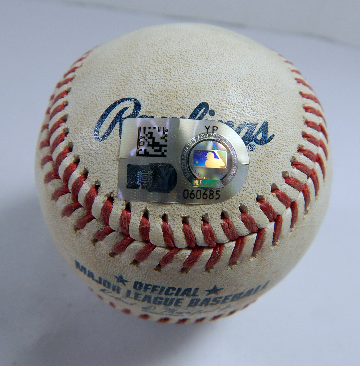 2022 LA Angels Marlins Game Used Baseball Trevor Rogers Taylor Ward walk Pic2