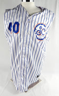 2024 Syracuse Mets #40 Game Used White Jersey Salt City 46 675