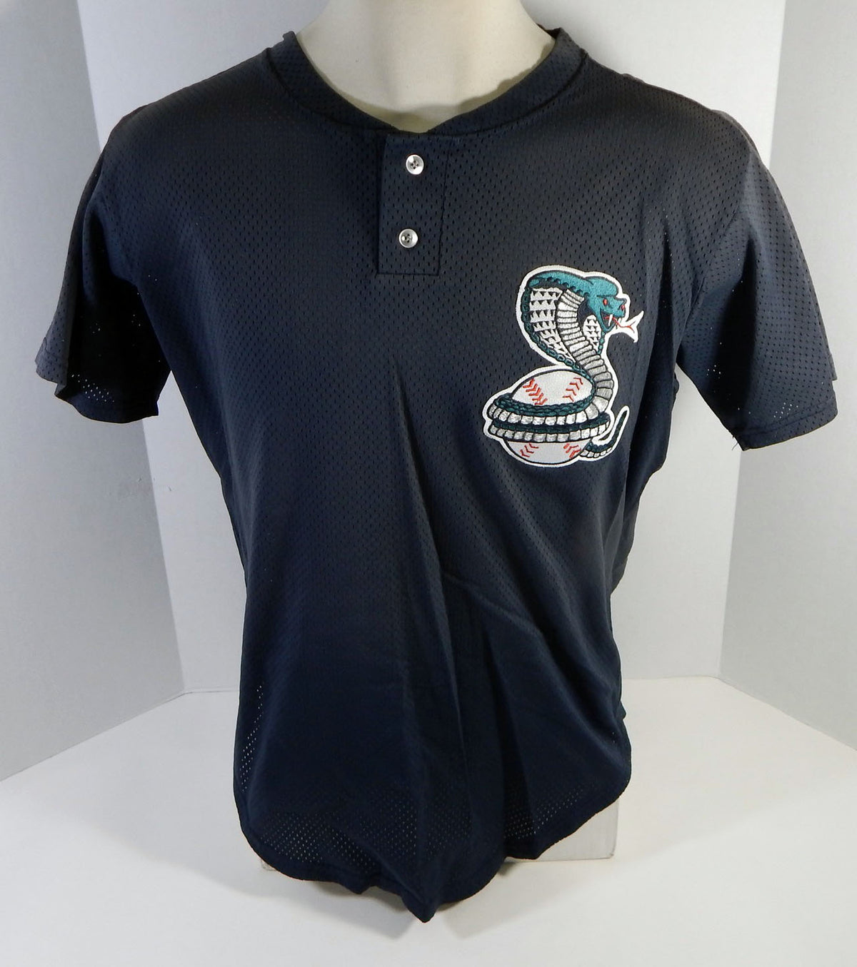 1995-2000 Kissimmee Cobras #16 Game Used Black Jersey 46 DP16288 Pic2