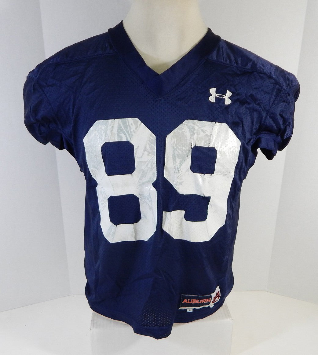 2008 Auburn Tigers #89 Game Used Navy Football Practice Jersey L DP11279