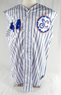 2024 Syracuse Mets #44 Game Used White Jersey Salt City 48 676