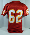 1992 Kansas City Chiefs #62 Game Issued Red Jersey 50 DP15854