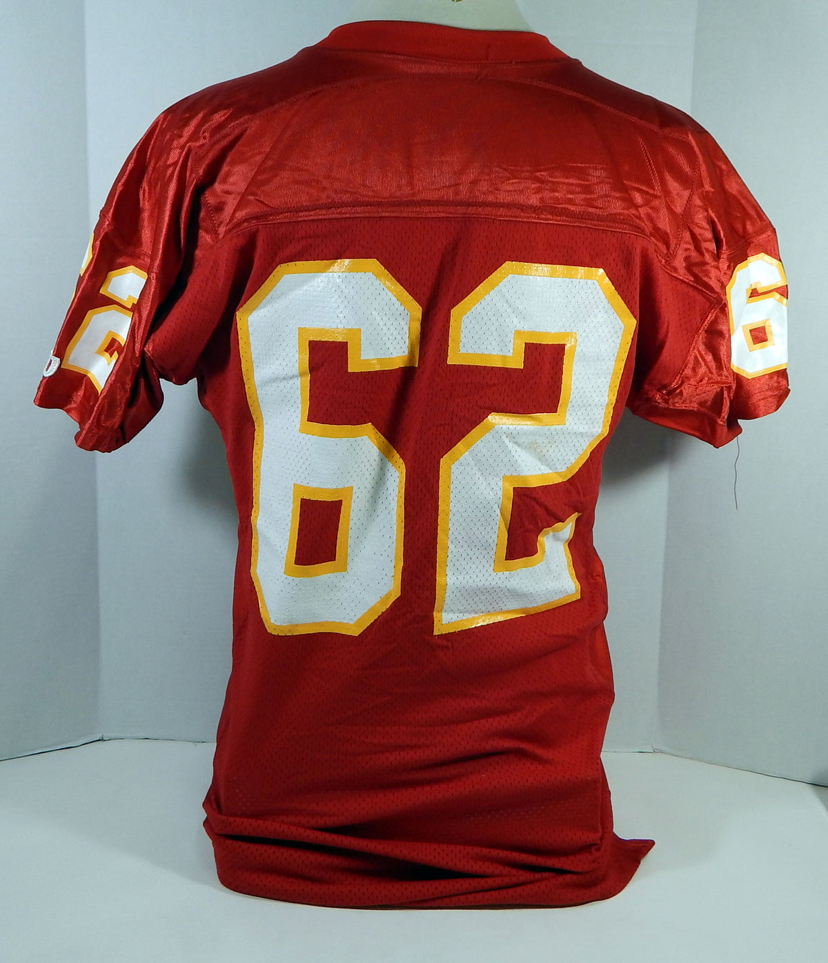 1992 Kansas City Chiefs #62 Game Issued Red Jersey 50 DP15854