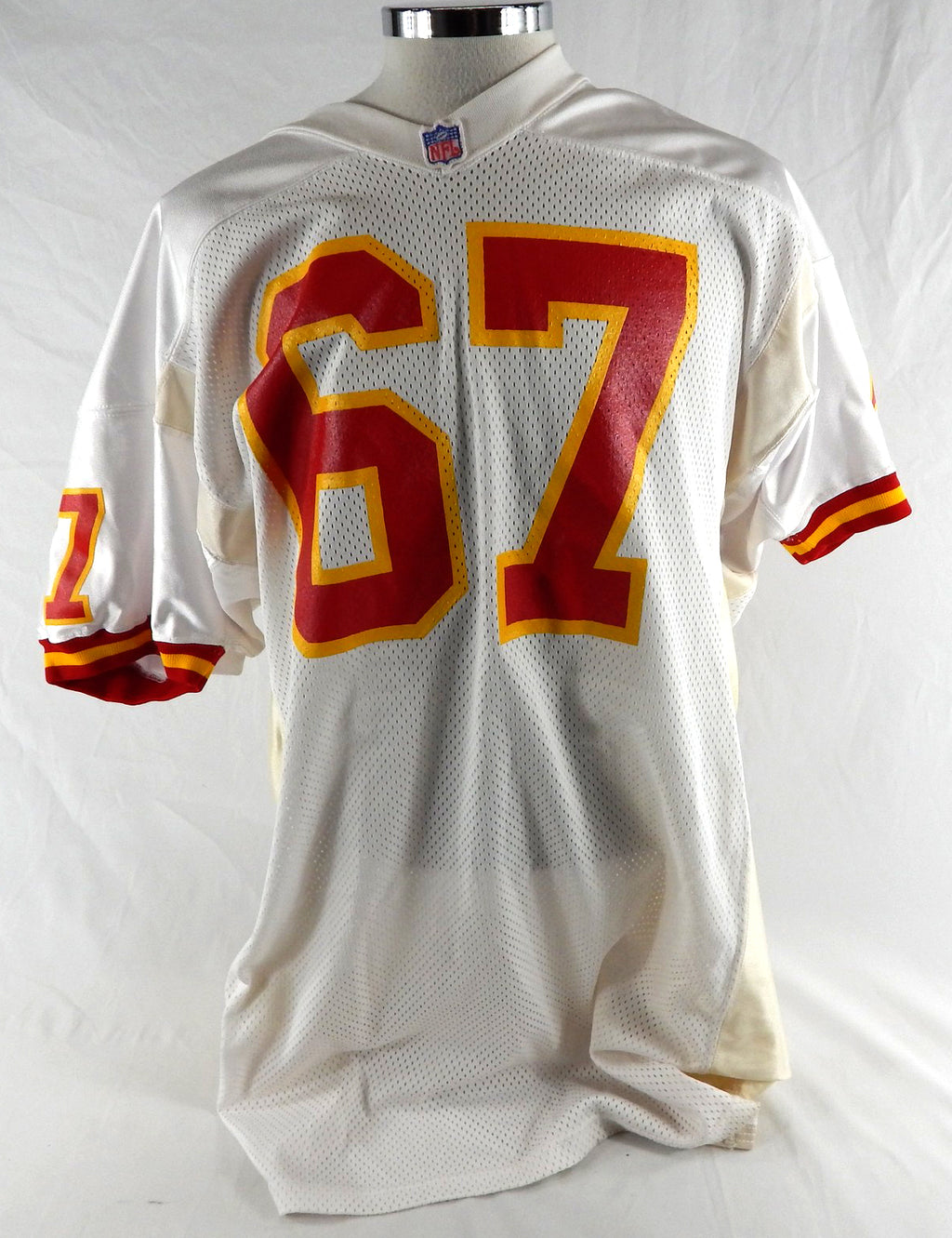 Kansas City Chiefs Brad Kubik #67 Game Issued White Jersey 631