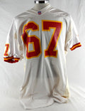 Kansas City Chiefs Brad Kubik #67 Game Issued White Jersey 631