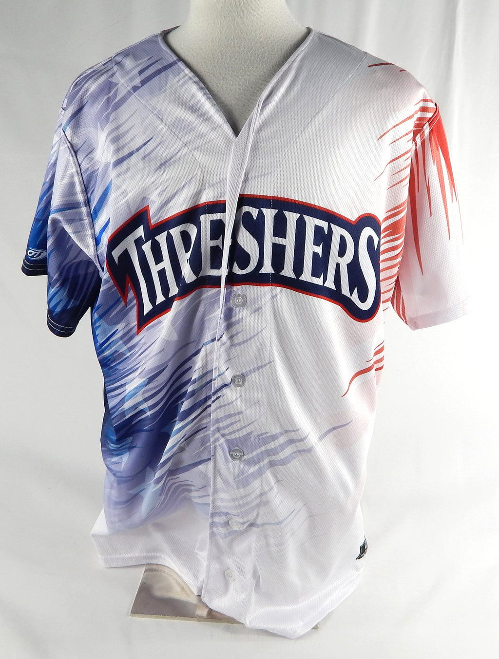 2024 Clearwater Threshers Jonathan Petit #51 Game Used White Jersey July 4 48 8