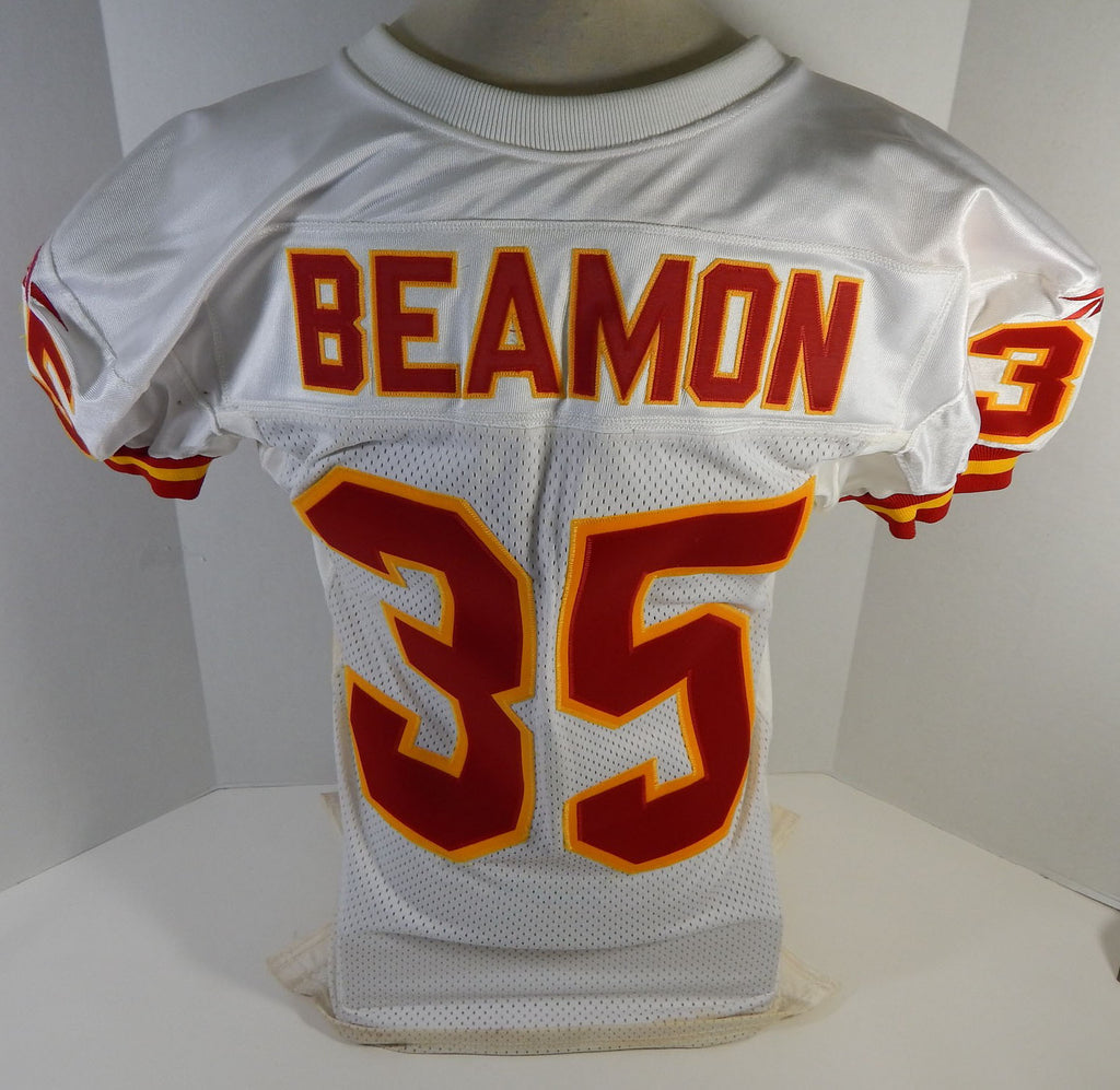 Kansas City Chiefs Beamon #35 Game Issued White Jersey 40 DP16407