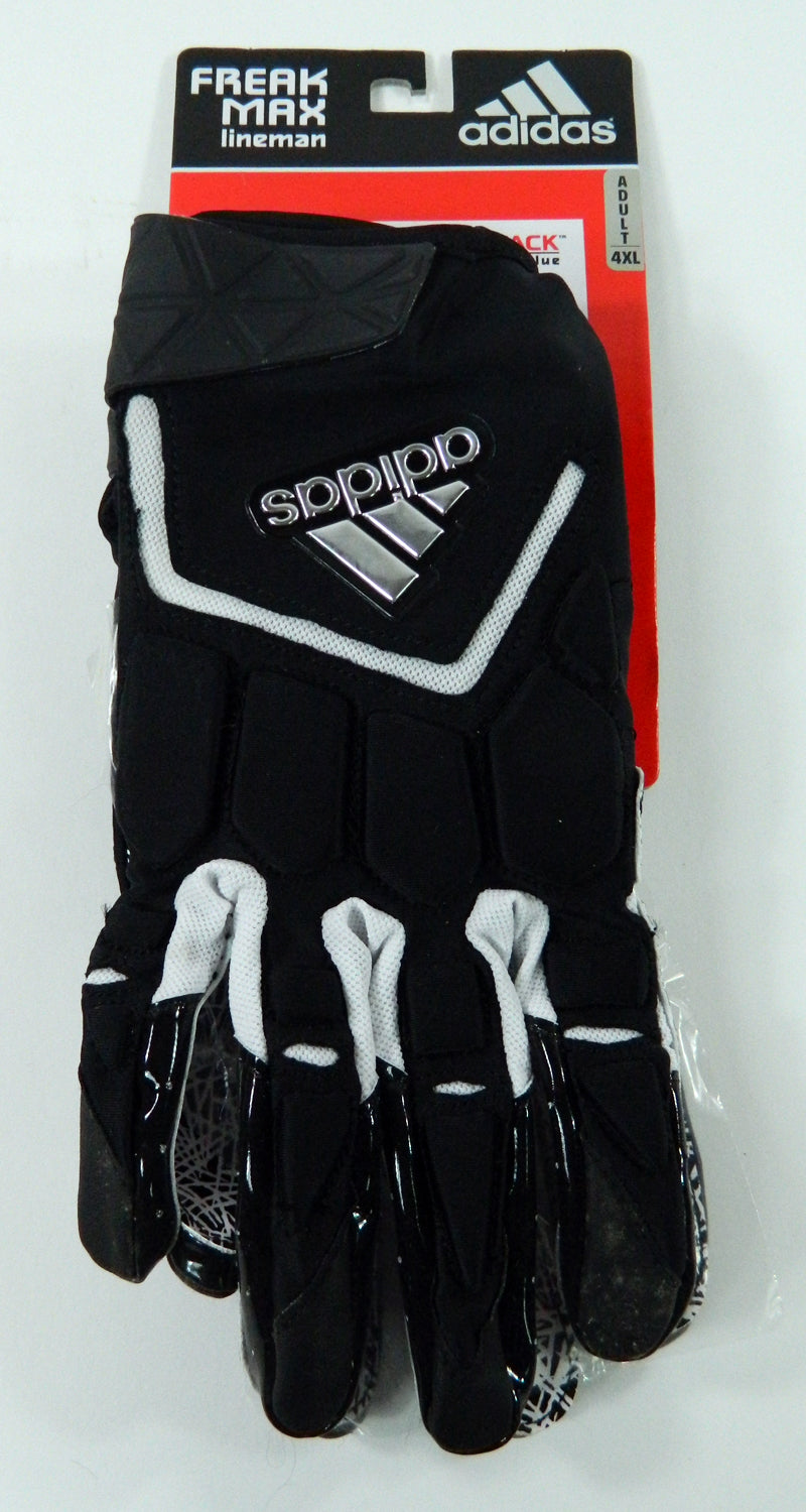 Adidas Freak Max Lineman Football Gloves Black Grip Tack XXL