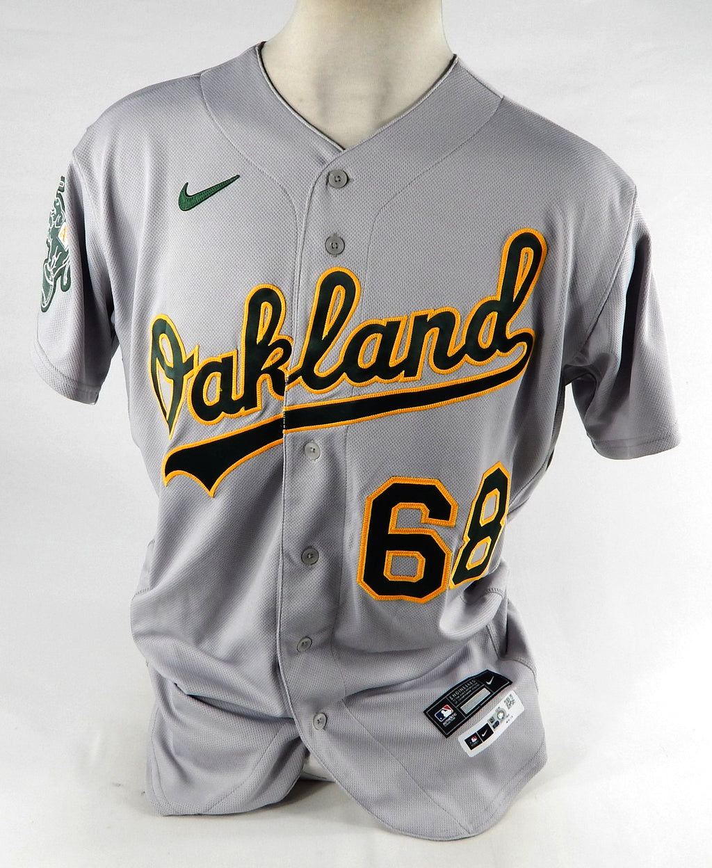 2023 Oakland Athletics Domingo Acevedo #68 Game Issued Grey Jersey 46 DP76397
