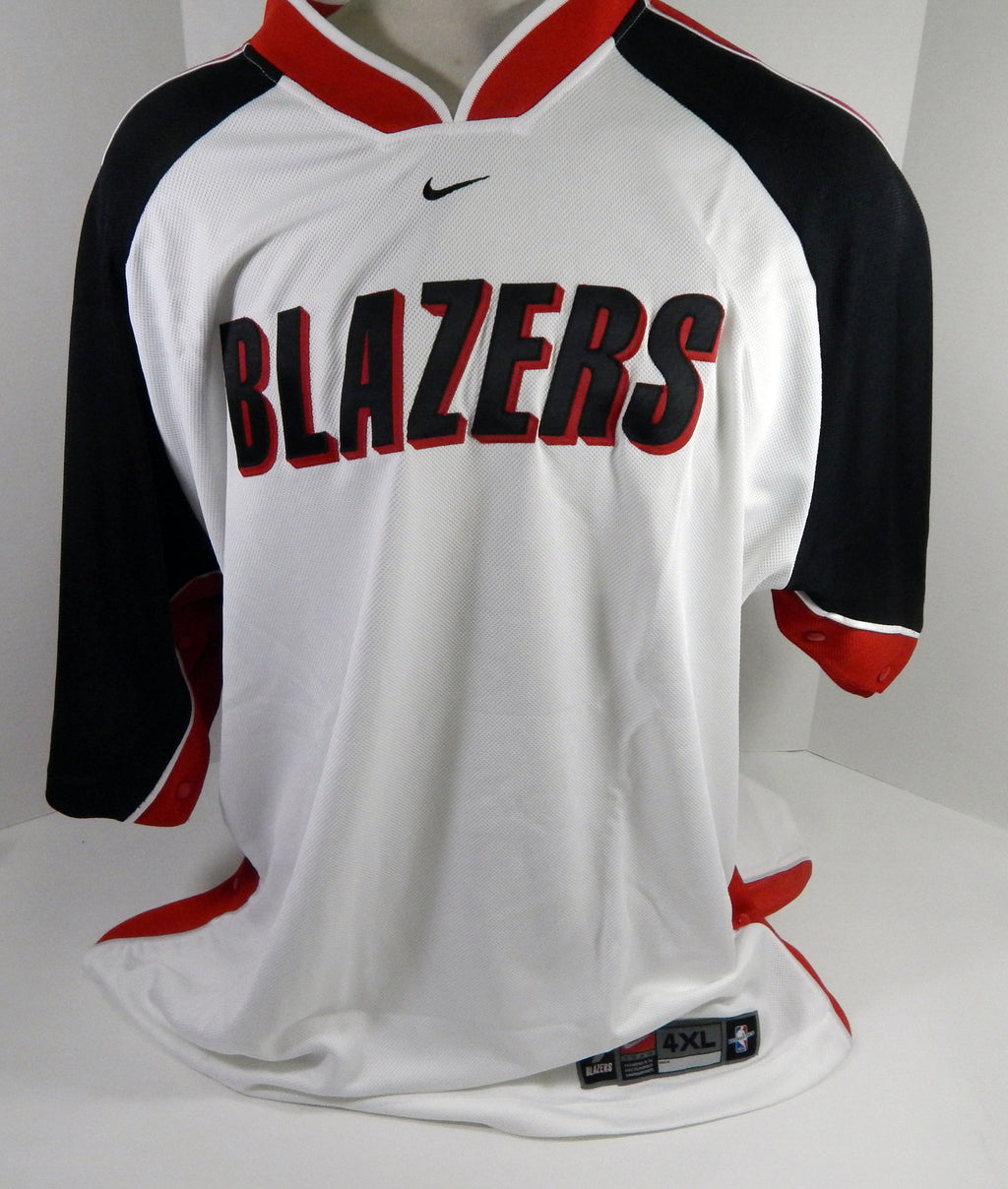 2000s Portland Trailblazers # Game Used White Shooting Shirt 4XL DP64731