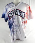2024 Clearwater Threshers Jose Pena Jr #6 Game Used White Jersey July 4 48 519
