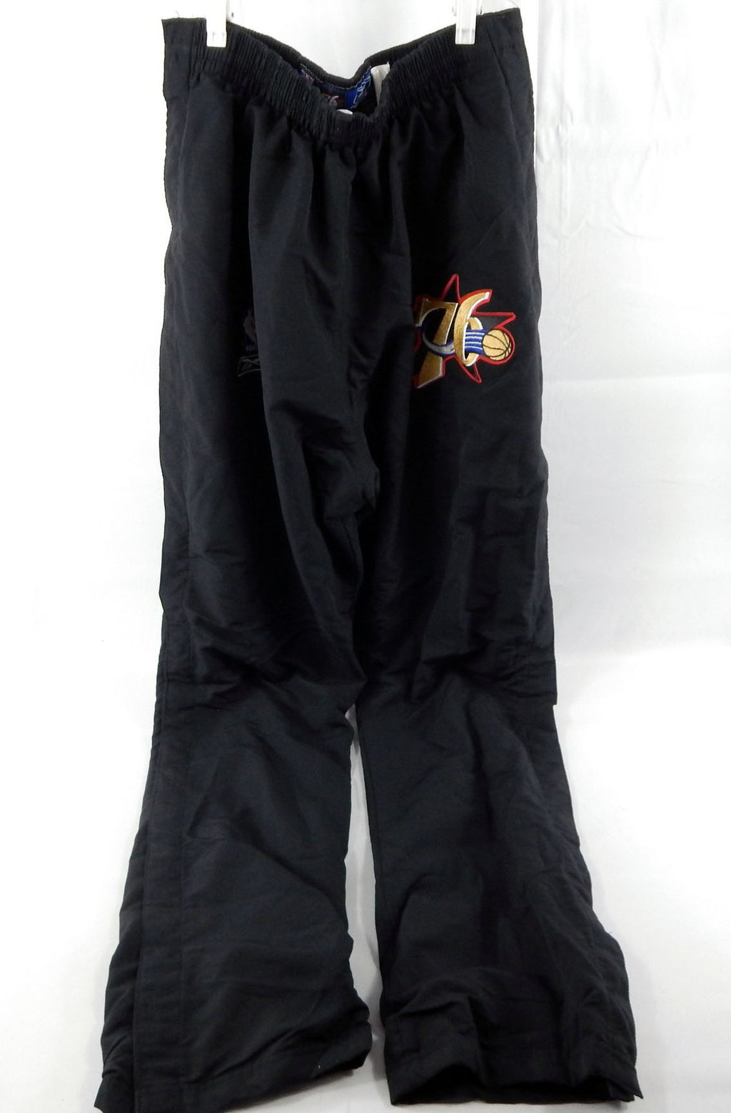 2004-05 Philadelphia 76ers Aaron McKie #8 Game Used Black Warm Up Pants 40 762