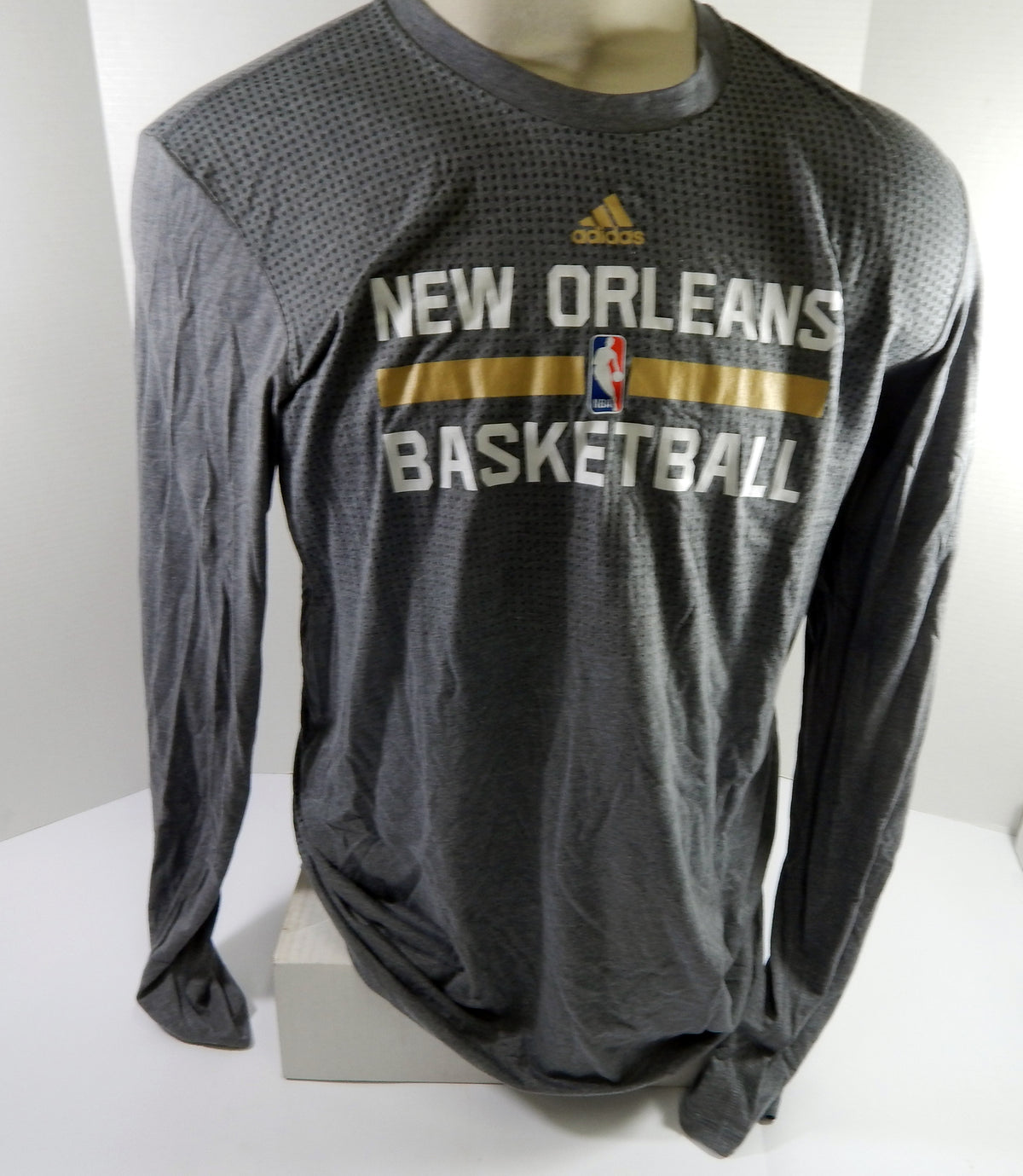 2015-16 New Orleans Pelicans Team Issued Grey Training Shirt XL DP50384