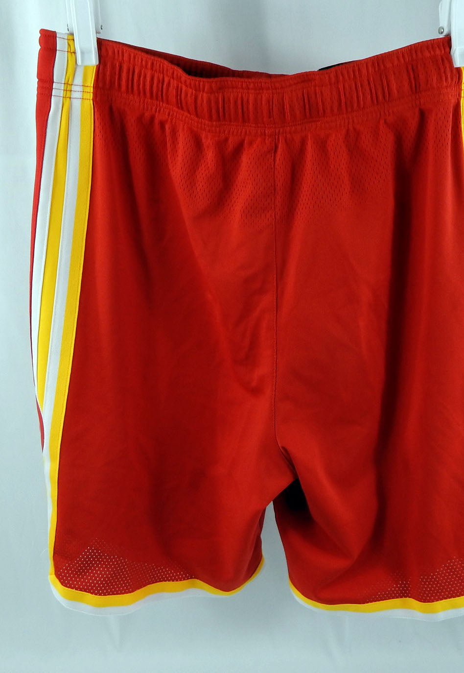 2025-26 Atlanta Hawks Jalen Johnson #1 Game Used Red Shorts 38 DP113881 Pic2