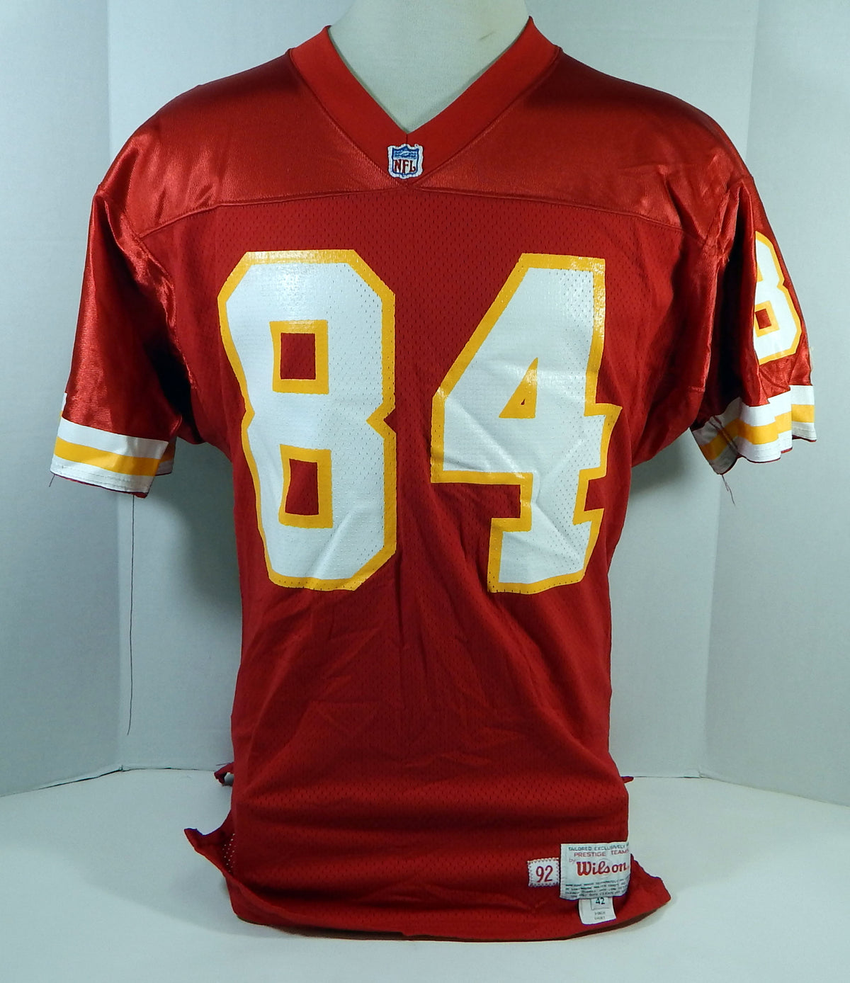 1992 Kansas City Chiefs #84 Game Issued Red Jersey 42 DP15858 Pic2