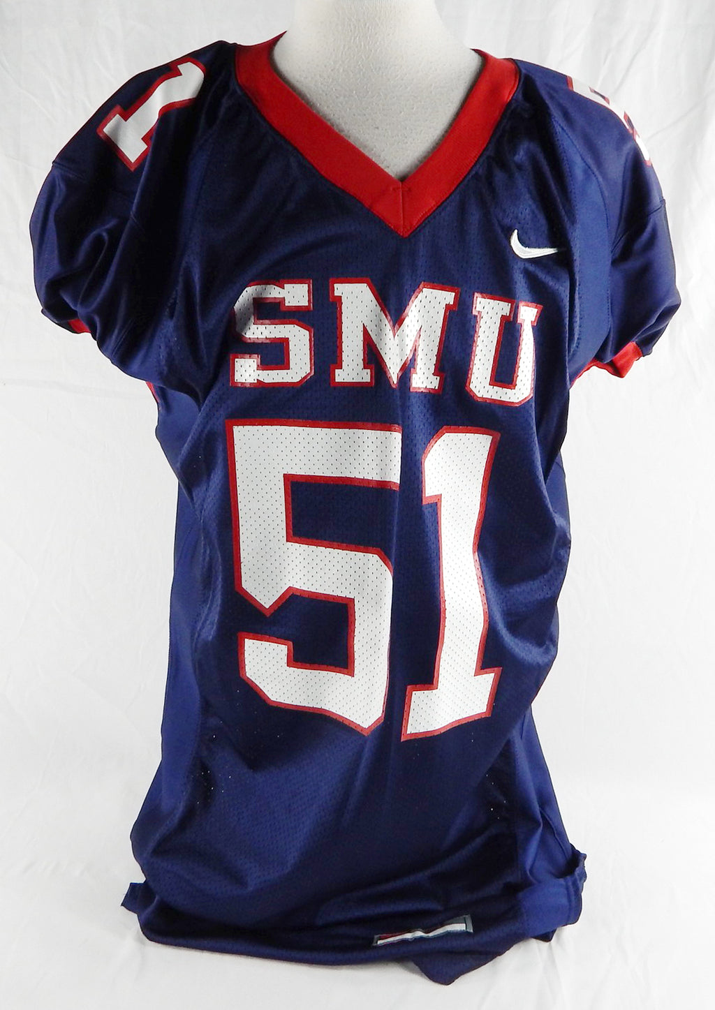 2000s SMU Mustangs #51 Game Issued Navy Jersey Name Plate Removed Football XL 72