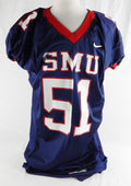 2000s SMU Mustangs #51 Game Issued Navy Jersey Name Plate Removed Football XL 72