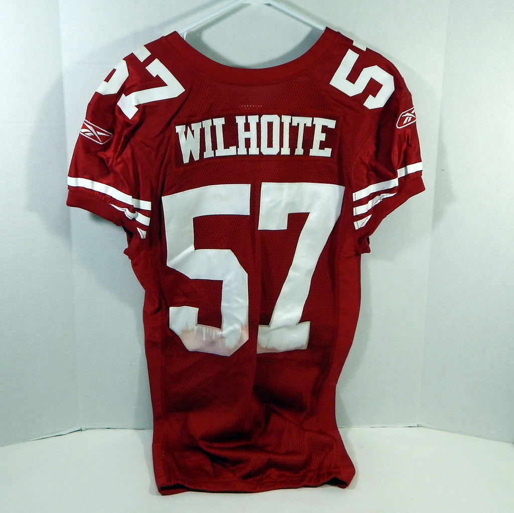 2011 San Francisco 49ers Michael Wilhoite #57 Game Issued Red Jersey 44 DP15859