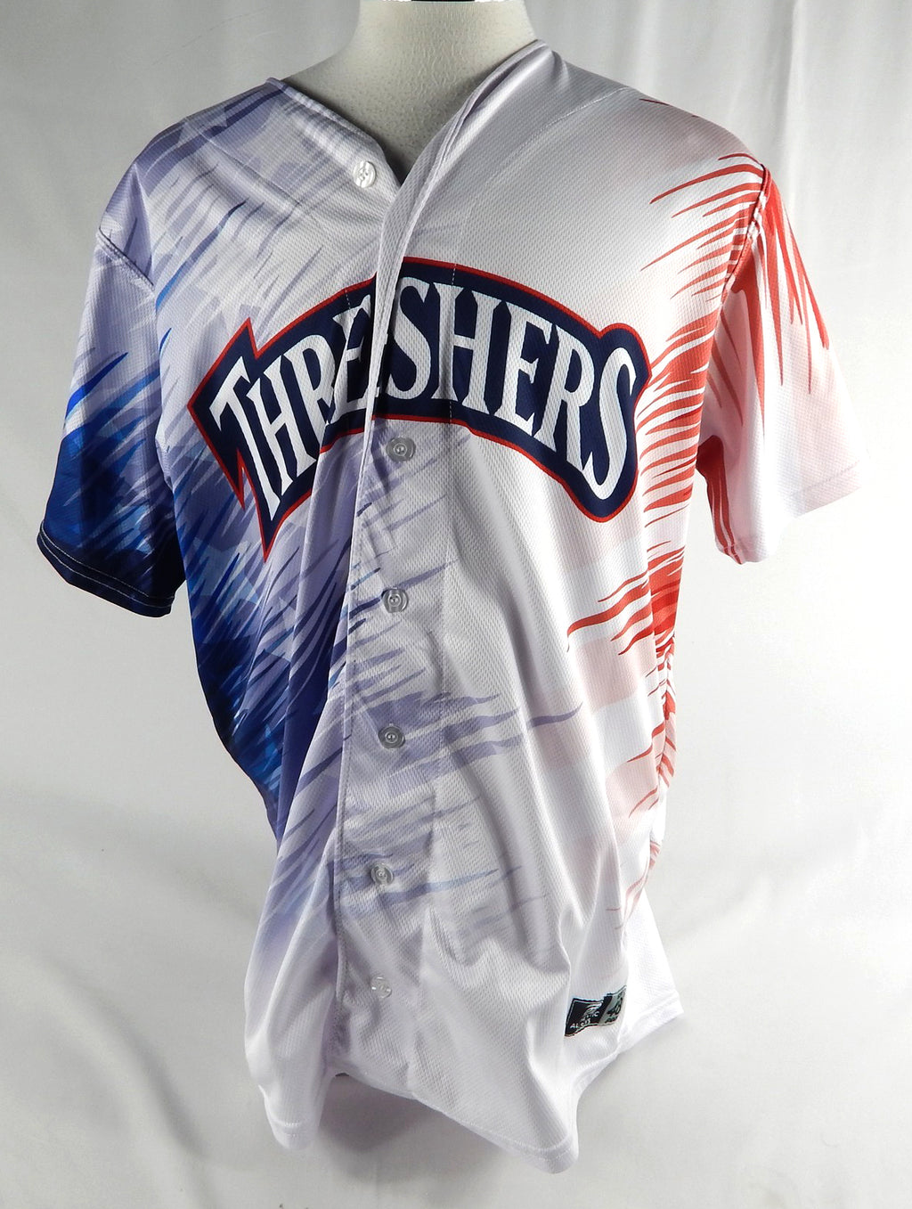 2024 Clearwater Threshers Brandon Beckel #44 Game Used White Jersey July 4 48 21