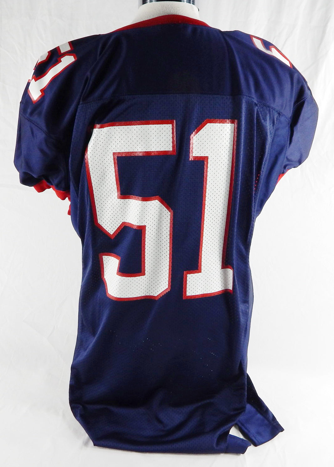 2000s SMU Mustangs #51 Game Issued Navy Jersey Name Plate Removed Football XL 72 Pic2