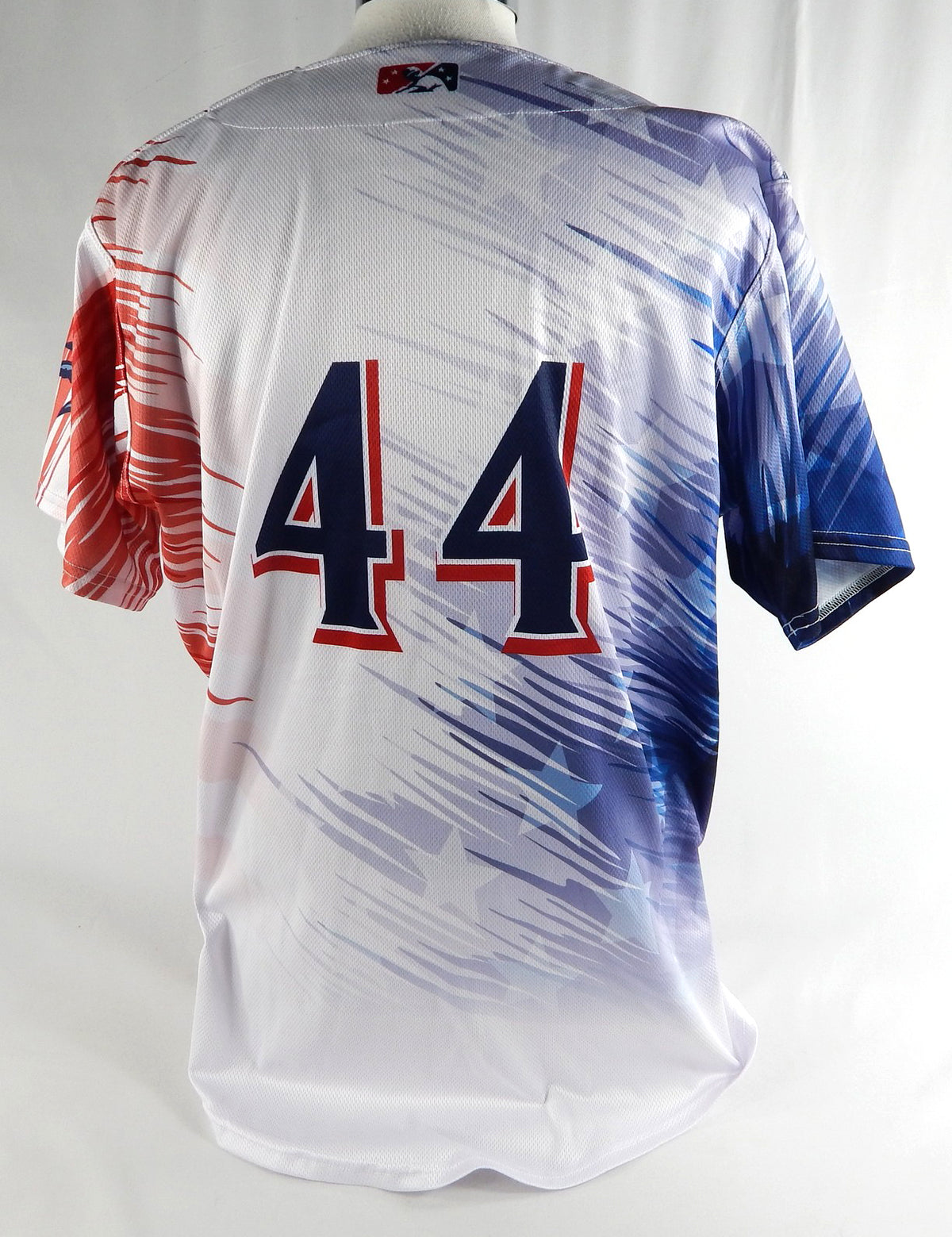2024 Clearwater Threshers Brandon Beckel #44 Game Used White Jersey July 4 48 21 Pic2