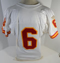 1996 Kansas City Chiefs #6 Game Issued White Jersey 40 DP16409