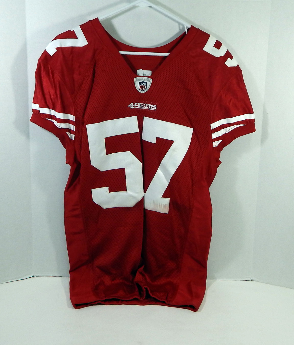 2011 San Francisco 49ers Michael Wilhoite #57 Game Issued Red Jersey 44 DP15859 Pic2