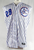 2024 Syracuse Mets #29 Game Used White Jersey Salt City 48 680