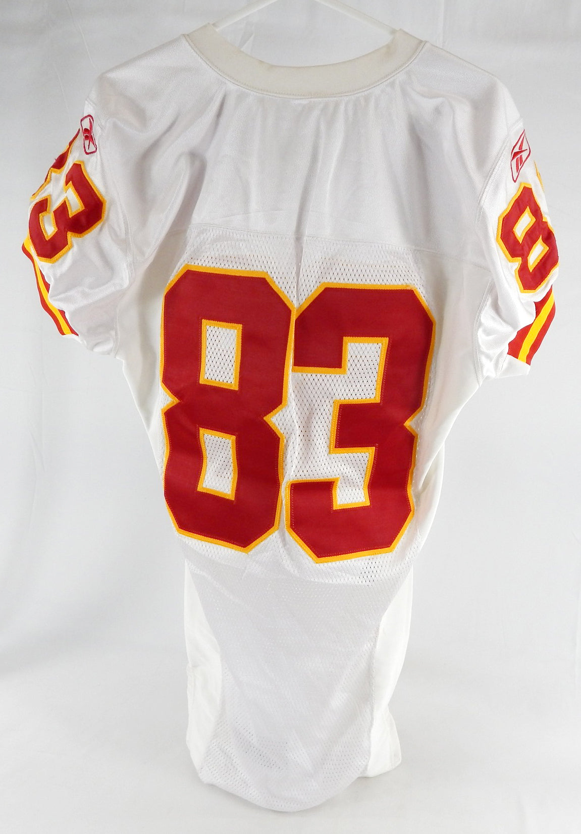 2002 Kansas City Chiefs #83 Game Issued White Jersey 42 165 Pic2