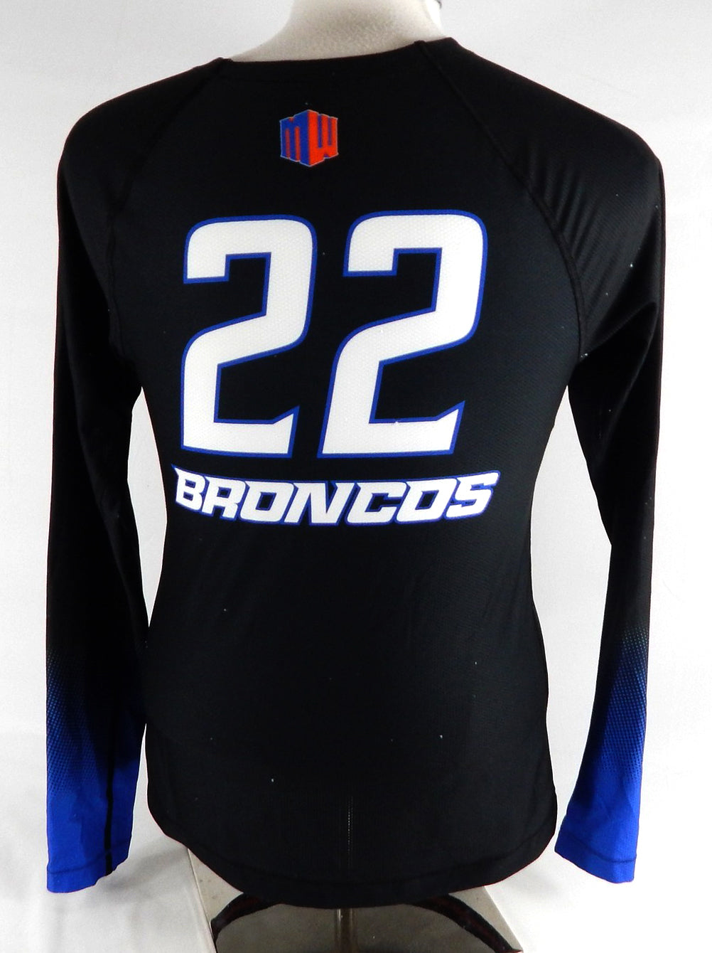2022 Boise State Broncos #22 Game Used Black Jersey Volleyball M 887 Pic2