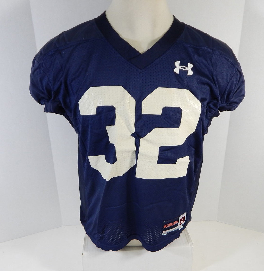 2006 Auburn Tigers #32 Game Used Navy Football Practice Jersey XL DP11287