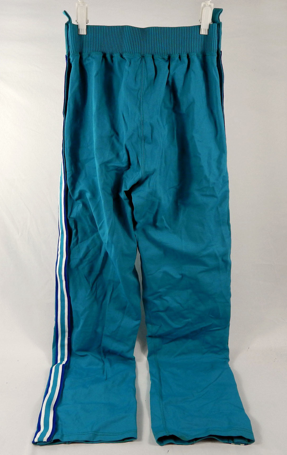1988-89 Charlotte Hornets Game Issued Teal Warm Up Pants 34 396 Pic2