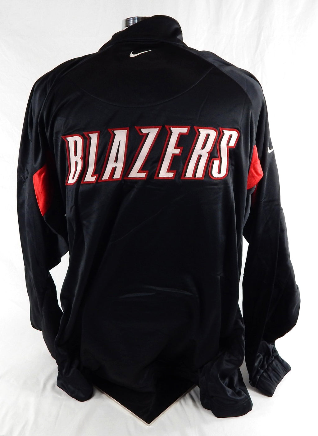 2002-03 Portland Trail Blazers Game Issued Black Warm Up Jacket L 635 Pic2
