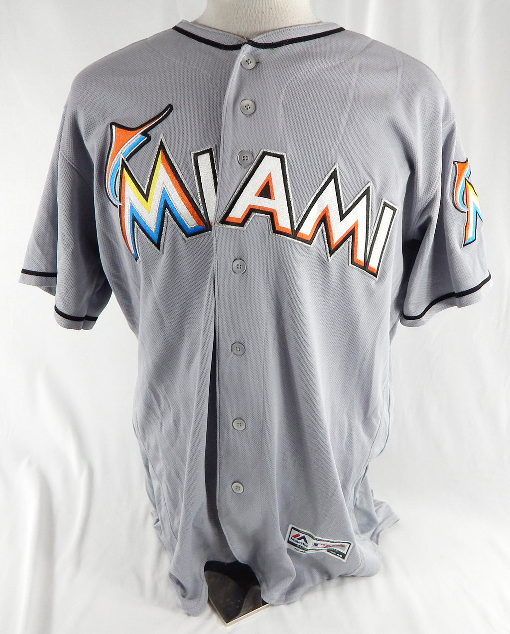2012-18 Miami Marlins #45 Game Used Grey Jersey 48 977
