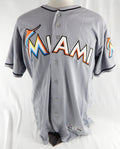 2012-18 Miami Marlins #45 Game Used Grey Jersey 48 977