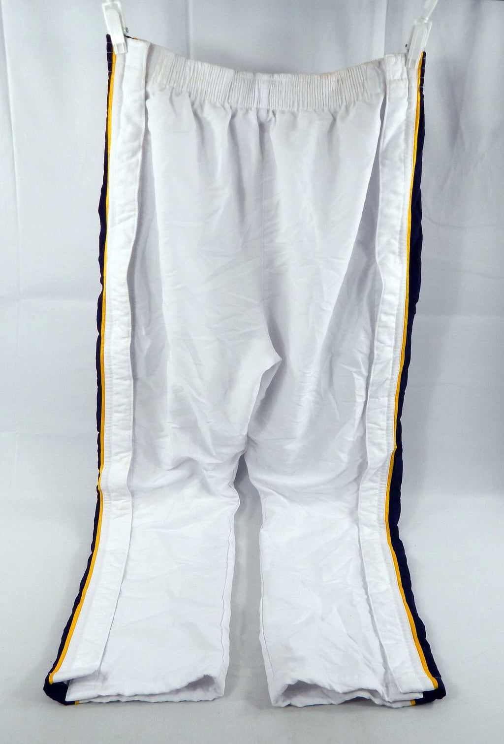 2001-06 Indiana Pacers Anthony Johnson #8 Game Used White Warm Up Pants 42 141 Pic2
