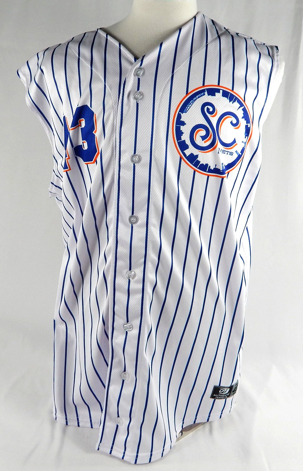 2024 Syracuse Mets #43 Game Used White Jersey Salt City 48 683