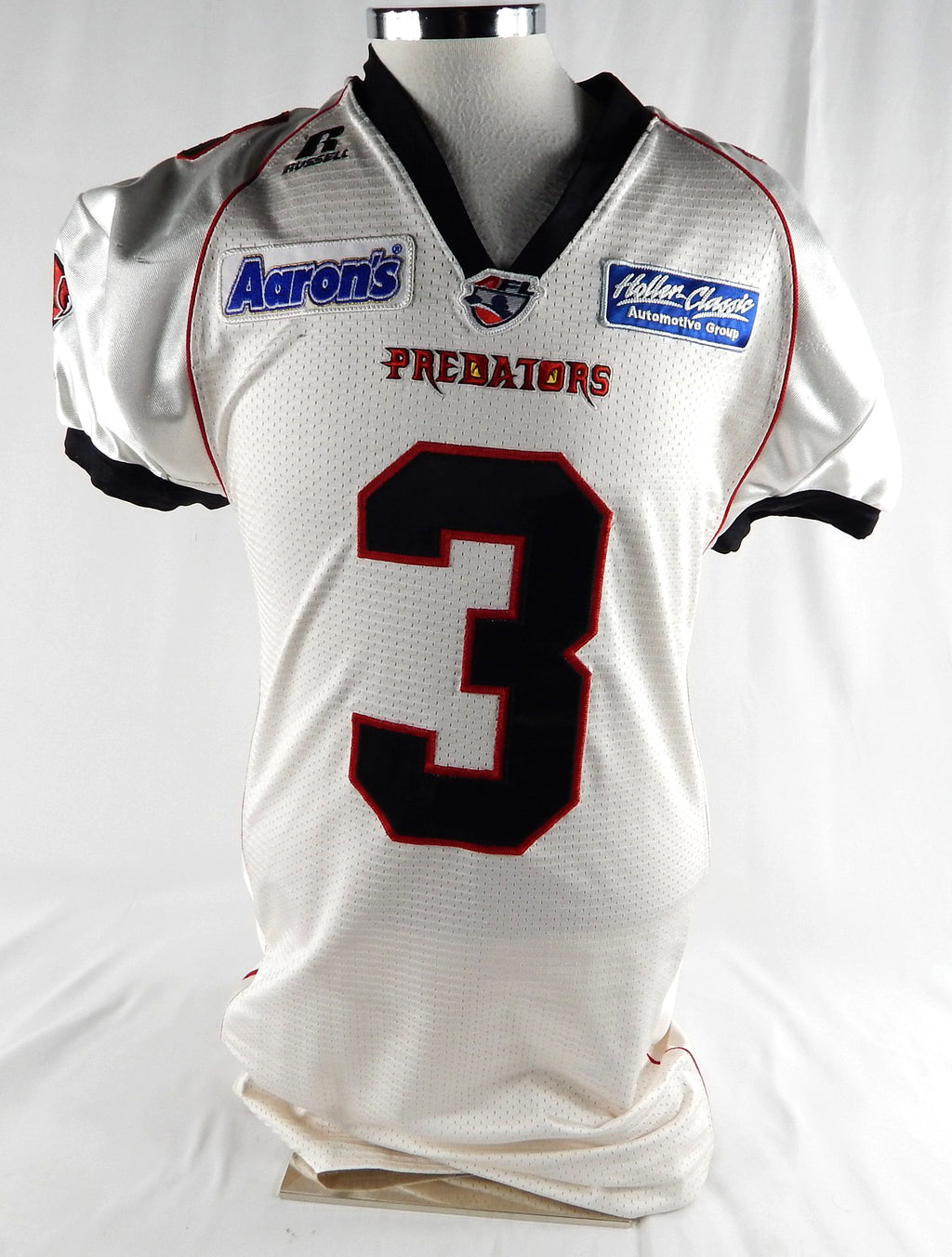 Orlando Predators Johnson #3 Game Used White Jersey M 302
