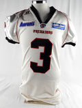 Orlando Predators Johnson #3 Game Used White Jersey M 302