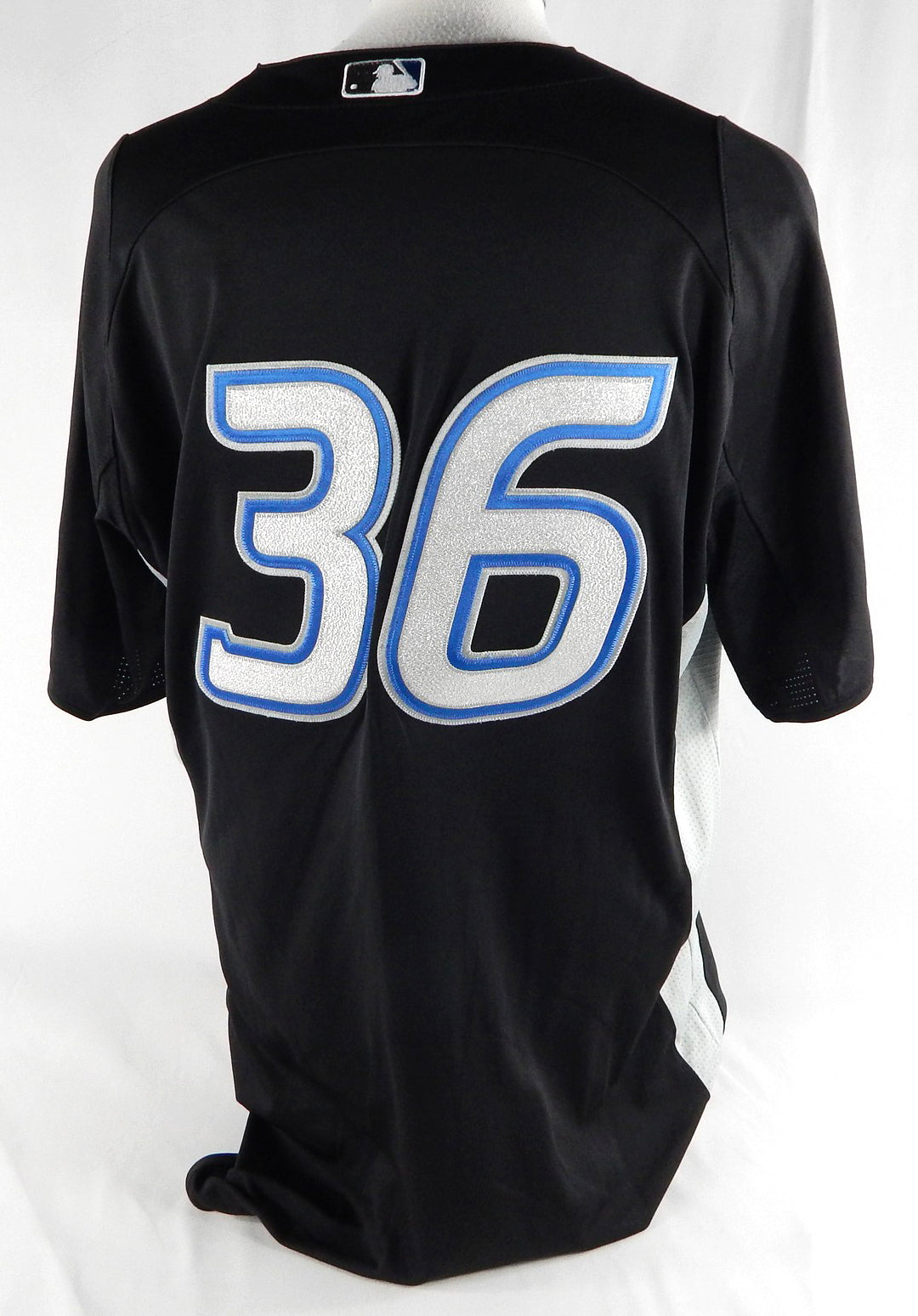 2008-10 Toronto Blue Jays #36 Game Used Black Jersey BP ST 46 076 Pic2