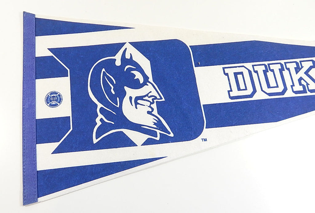 Lot of (2) 1990's NCAA Vintage Pennants Michigan Go Blue Duke Blue Devils Pic2