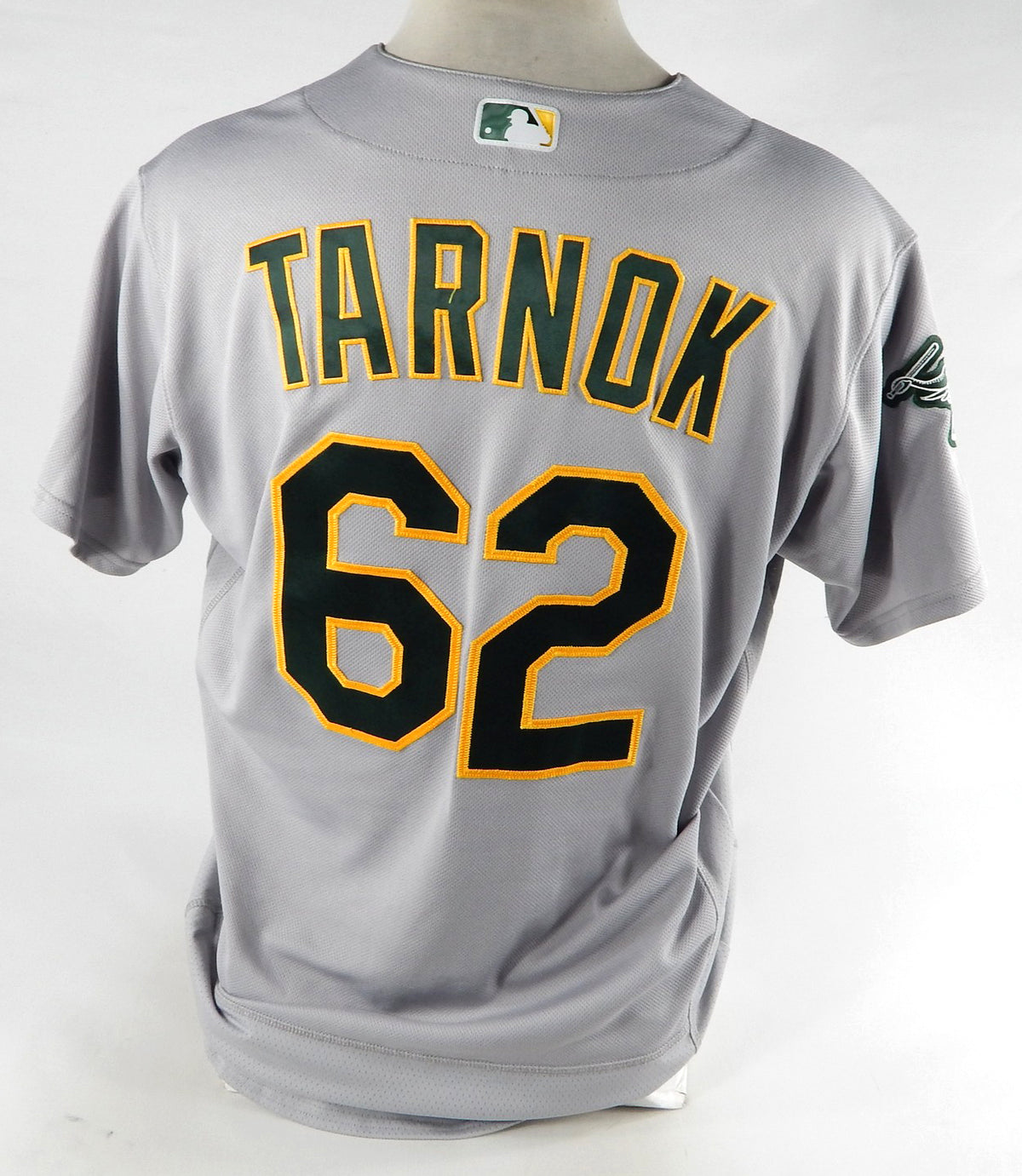2023 Oakland Athletics Freddy Tarnok #62 Game Issued Grey Jersey 46 404 Pic2