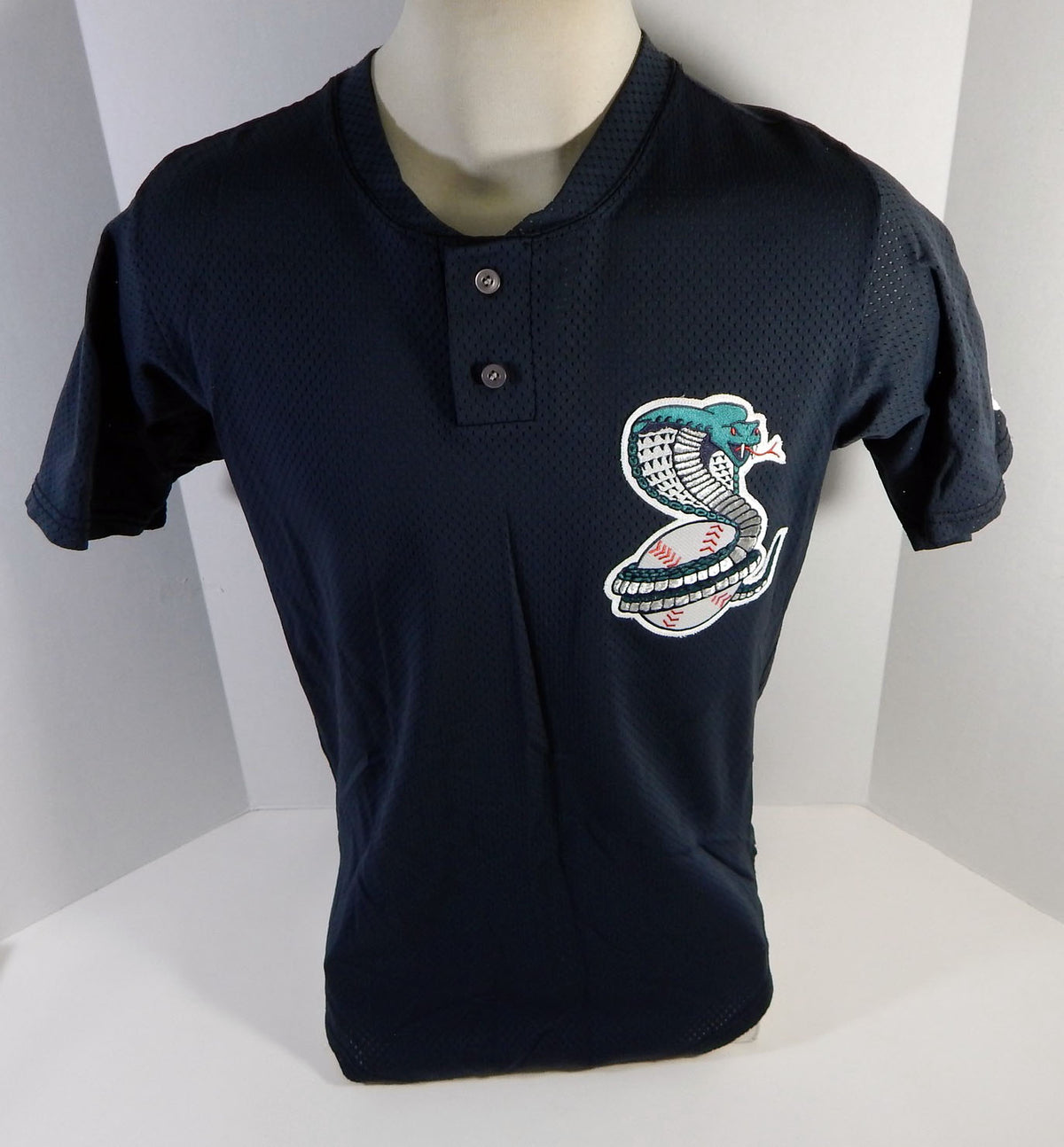1995-2000 Kissimmee Cobras #6 Game Used Black Jersey 44 DP16296 Pic2