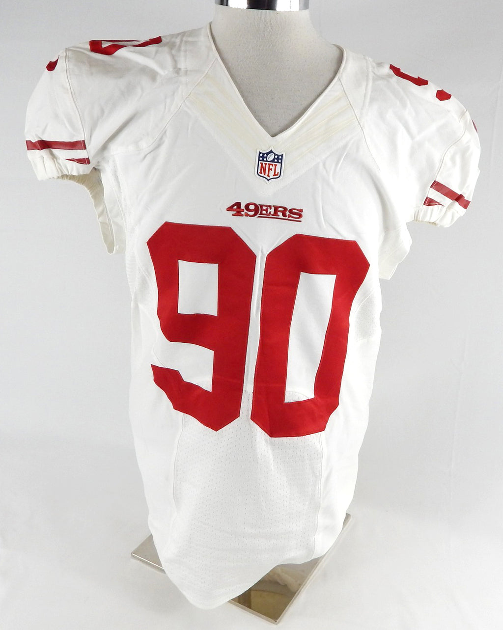 2012 San Francisco 49ers Isaac Sopoaga #90 Game Issued White Jersey 46 367