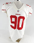 2012 San Francisco 49ers Isaac Sopoaga #90 Game Issued White Jersey 46 367
