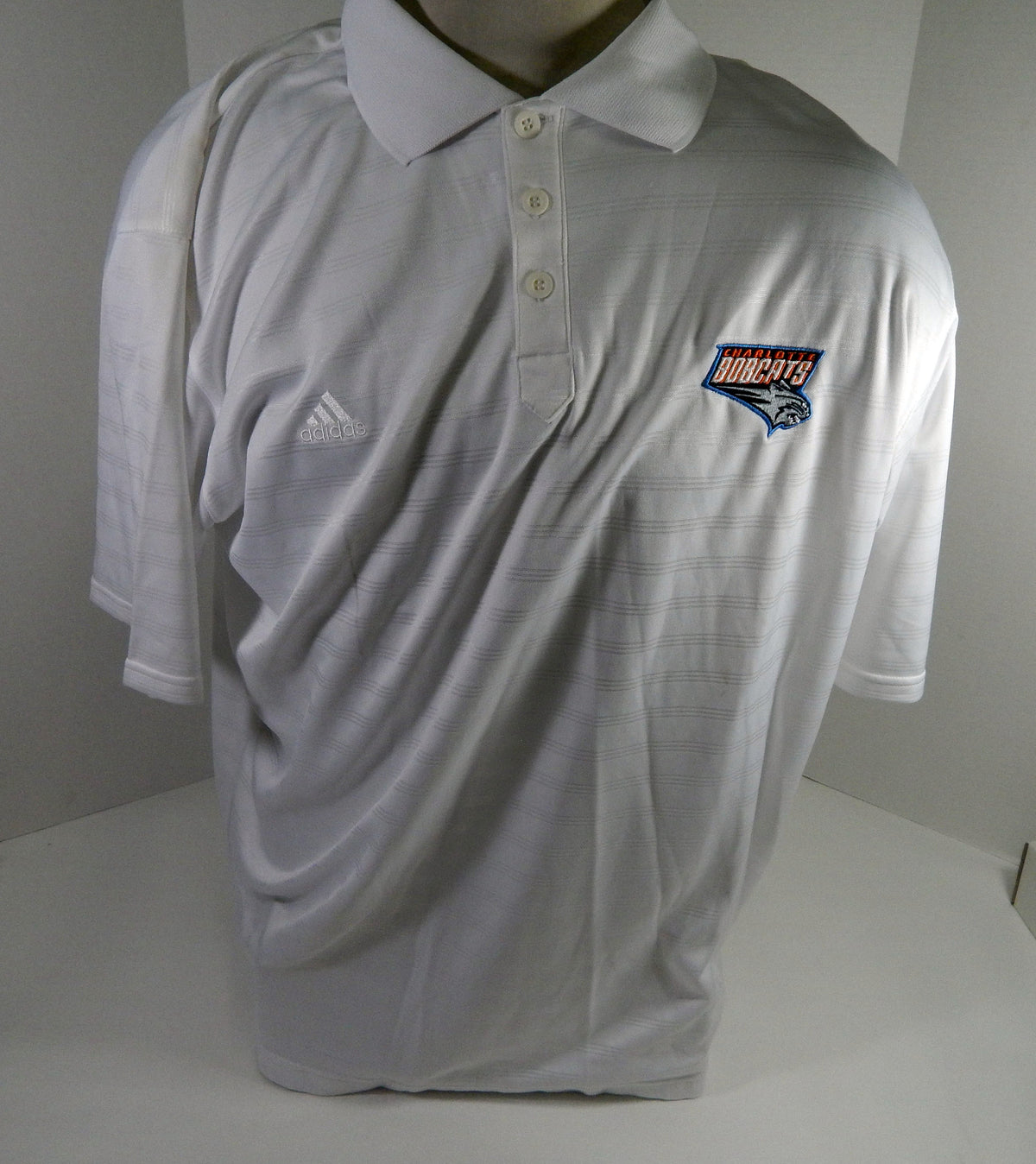 2011-12 Charlotte Bobcats # Team Issued White Polo Shirt 3XL DP64739