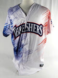 2024 Clearwater Threshers #7 Game Used White Jersey Fourth Of July 48 526