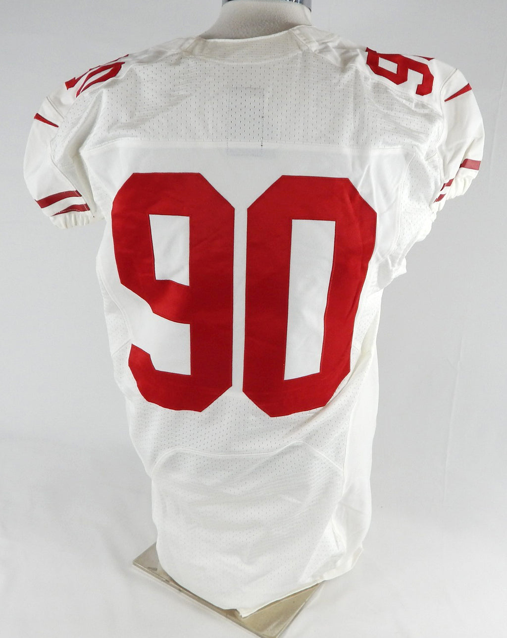 2012 San Francisco 49ers Isaac Sopoaga #90 Game Issued White Jersey 46 367 Pic2