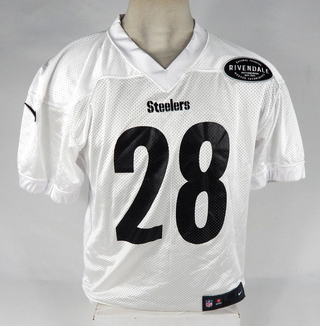 2017 Pittsburgh Steelers Sean Davis #28 Game Issued White Practice Jersey 48 4